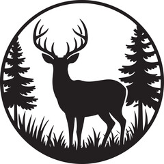 Mountain Deer SVG – Wild Forest Silhouette for Rustic Crafts

Stag in the Mountains – Outdoor Wildlife Clipart for Decor

Deer and Pine Trees SVG – Majestic Buck Design for DIY Projects

Wild Deer Sil