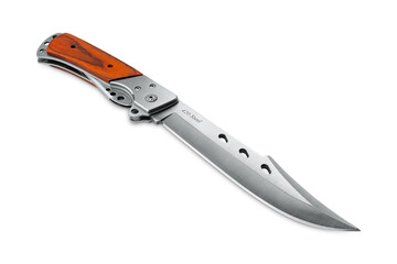 Travel knife, folding isolated on white background