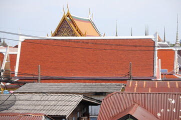 Old roofs in Thailand ,