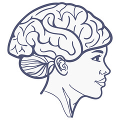 Vector emoji of a stylized human brain, typically pink or grey. Represents intellect, thinking, mind, intelligence, brainstorming, or knowledge.
