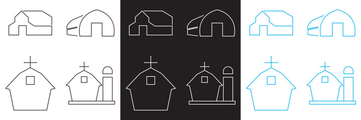 Icons related to barn. Vector pictograms of body organs icon. Vector for websites, mobile interfaces, presentations, banner, visual branding etc. Vector illustration. EPS 10