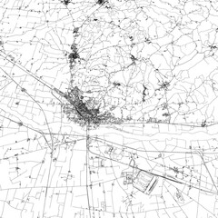 Fototapeta premium 3D illustration of city and urban in Tortona Italy