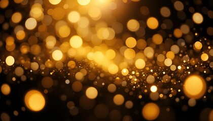 Gold glitter and circle background image, light, lighting, decoration, banner texture advertising poster