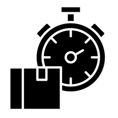 Just-In-Time  Icon Element For Design	