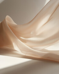 fabric’s texture is subtly visible, with fine lines and patterns adding a tactile quality to the image. showcasing the beauty of simple forms, textures, and light.