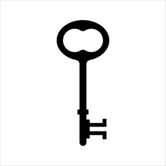 Key. Pictogram. Iconic illustration.