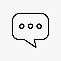 Fototapeta premium Chat messaging 3d vector illustration.