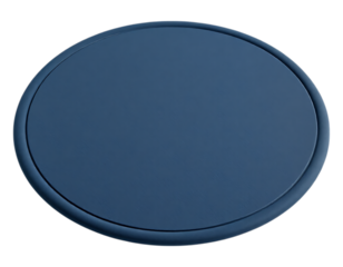 Blank Blue Oval Badge or Label