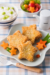 【七夕コロッケ】７月７日は七夕です。星型に作ったコロッケで七夕気分を楽しみます。