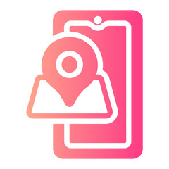 gps gradient icon