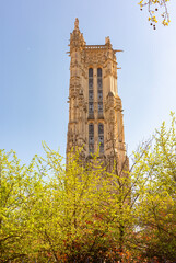 Saint-Jacques tower in Paris, France