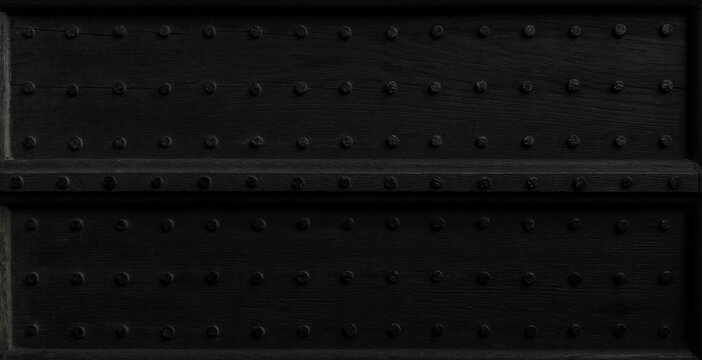 Chic Black Studded Wood Detail: Perfect for Elegant Interior Designs