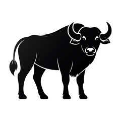 African safari animals silhouettes with elephant lion giraffe and many more