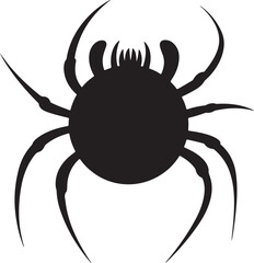 Obraz premium Spider Silhouette Vector – Halloween and Nature ClipartCreepy Spider SVG Bundle – Web and Arachnid DesignsSpider Vector Clipart – Insect and Halloween Silhouette SetSpider and Web Silhouettes – 