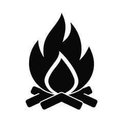 Campfire Ember Catcher Icon Vector Illustration