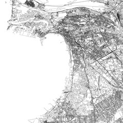 Fototapeta premium 3D illustration of city and urban in Baku Azerbaijan
