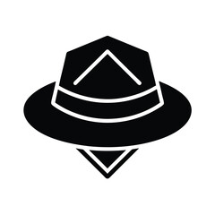 Foldable Hiking Hat Icon Vector Illustration