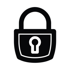 HTTPS Padlock Icon Vector Illustration