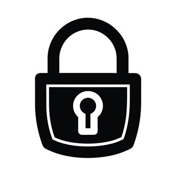 HTTPS Padlock Icon Vector Illustration