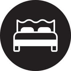 bed glyph icon