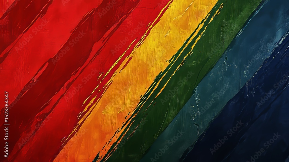 Poster an abstract background with a grain texture serves as the backdrop for softly intertwining blurred h
