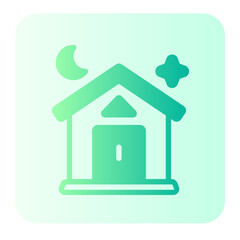 Fototapeta premium house gradient icon