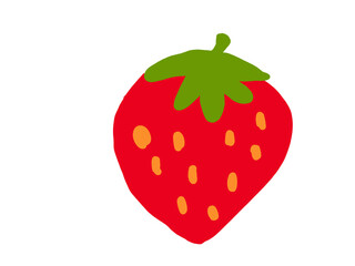 strawberry isolated on white background