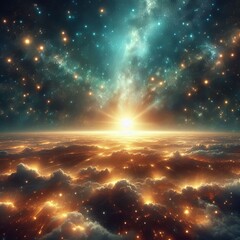 Glittering Expanse A glittering expanse of stars reached to the