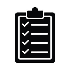 Task Checklist Icon Vector Illustration