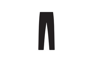 Trouser silhouette on white background.01