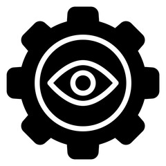 view see gear solid icon	
