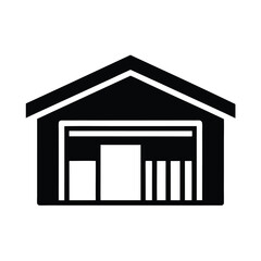 Warehouse Storage Icon Vector Illustration