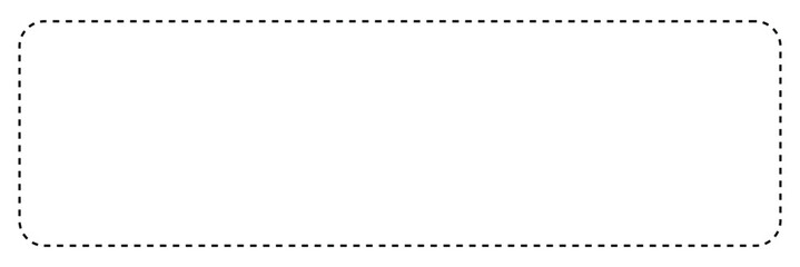 Dashed line long frame. isolated on white background. vector illustration. EPS 10 .