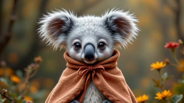 Adorable koloa koloa snuggled in a cozy blanket, showcasing its charming features and colors