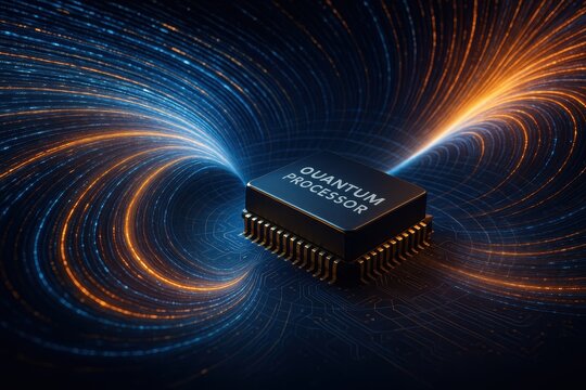 Exploration of quantum AI through a detailed view of a quantum processor