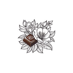 flower and chocolate logo