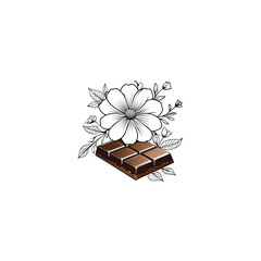 flower and chocolate logo
