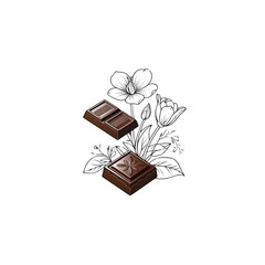 flower and chocolate logo