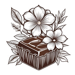 flower and chocolate logo