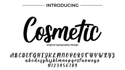 Cosmetic – Elegant Handwritten Font for Beauty Branding, Logos & Packaging Design