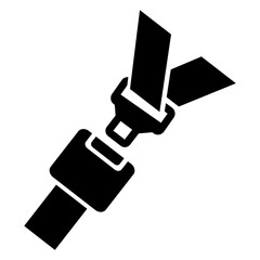 Icono cinturón de seguridad de asiento de vehículo 
