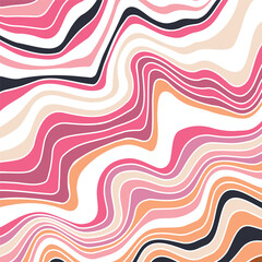 Abstract psychedelic groovy background. Vector illustration.