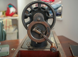 my grandmother sewing machine aging elegant