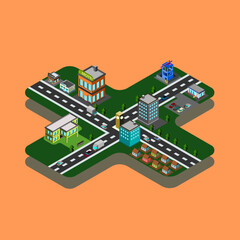 vector illustration of city