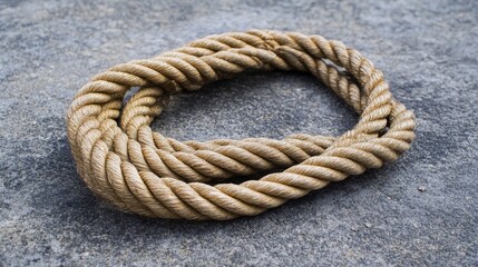 Obraz premium Use a rope with fitness gear to strengthen your triceps. 