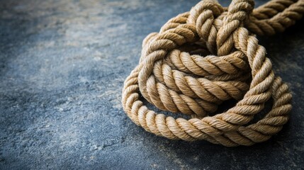 Obraz premium Use a rope with fitness gear to strengthen your triceps. 