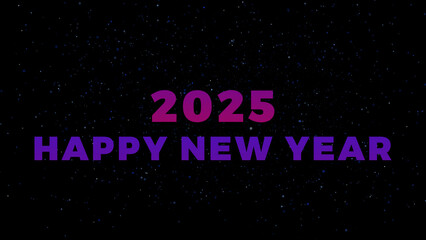 Happy New Year 2025 Countdown Animation with Fireworks, Sparkles & Festive Celebrations - New Year Eve Countdown, 2025 Countdown Timer, Holiday Party, Countdown to New Year's Day 2025 4K.