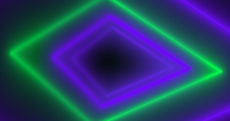 Wide screen Stunning Neon Tunnel Stock Video: Vibrant Colors & Dynamic Lighting for Creative Projects 4K Footage for Marketing, Film and Visual Content Creation.