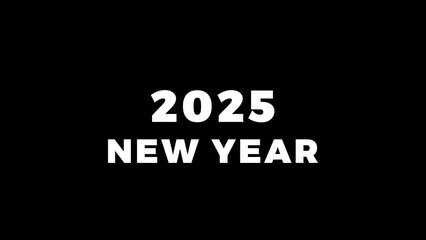 New Year's 2025 Animated Title. New Arrival, Release, Teaser Concept on Typewriter 4k.	