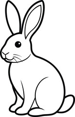  Cute Rabbit Line Art